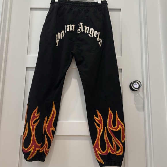 Palm Angels Flame Sweatpants - Size Large - Picture 4 of 10